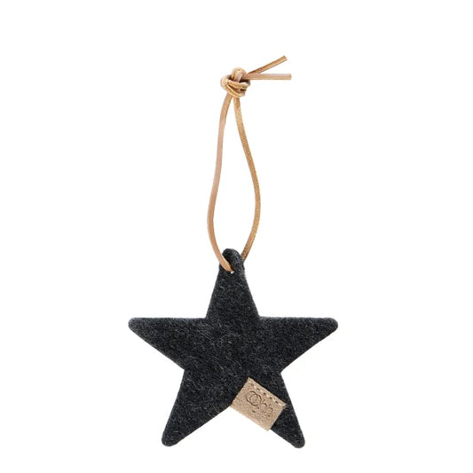 Lübech Living Ornament Star - charcoal -