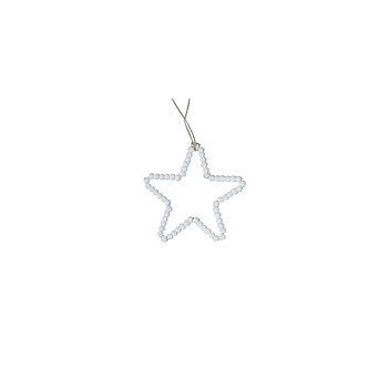 Krasilnikoff Beads Star, medium -weiß-