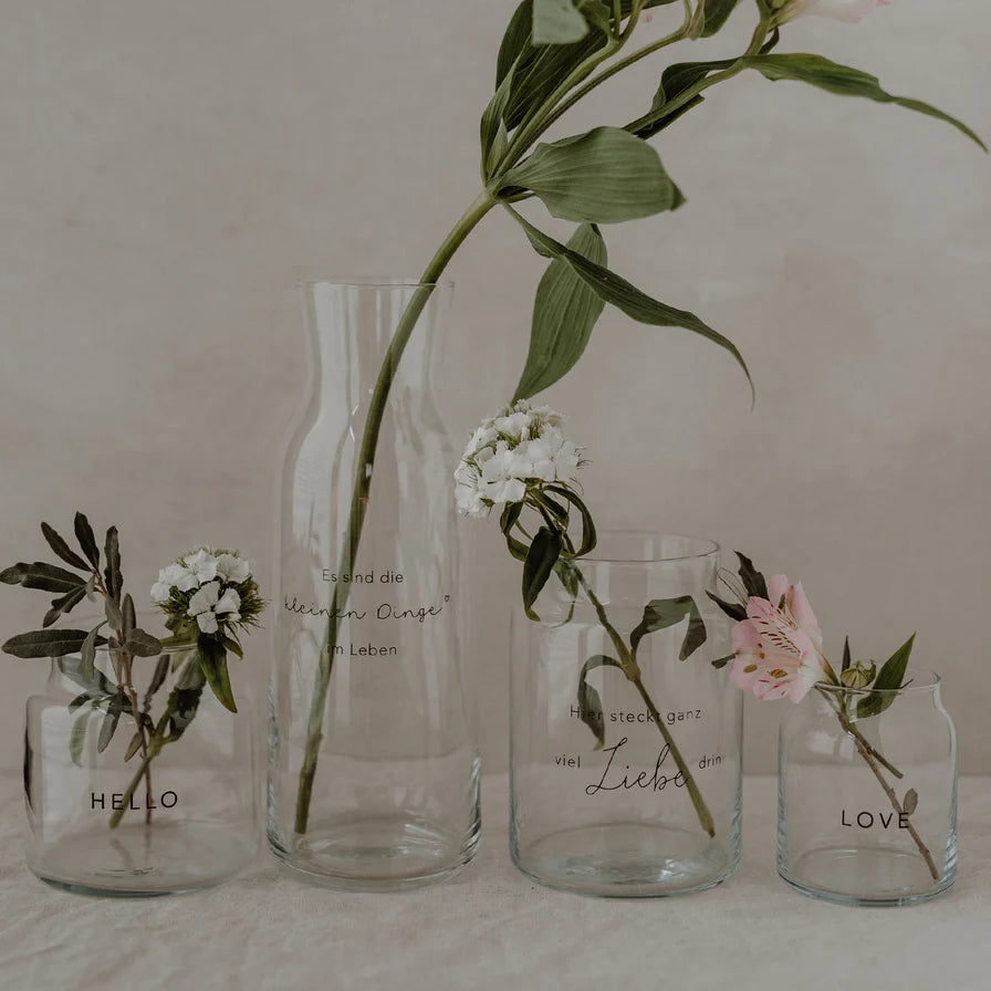 Eulenschnitt Vase - large - Liebe
